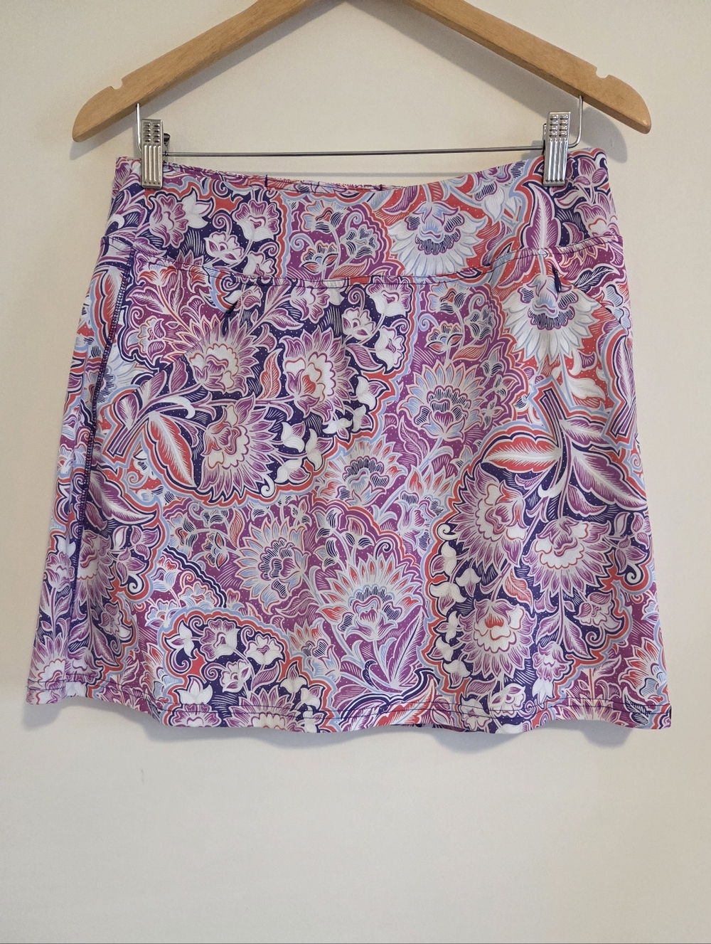 Title Nine Majestic Skort Floral Paisey Performance Print